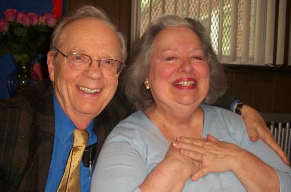 My mother, Sally Thomas, with my father, smiling her joyful smile.