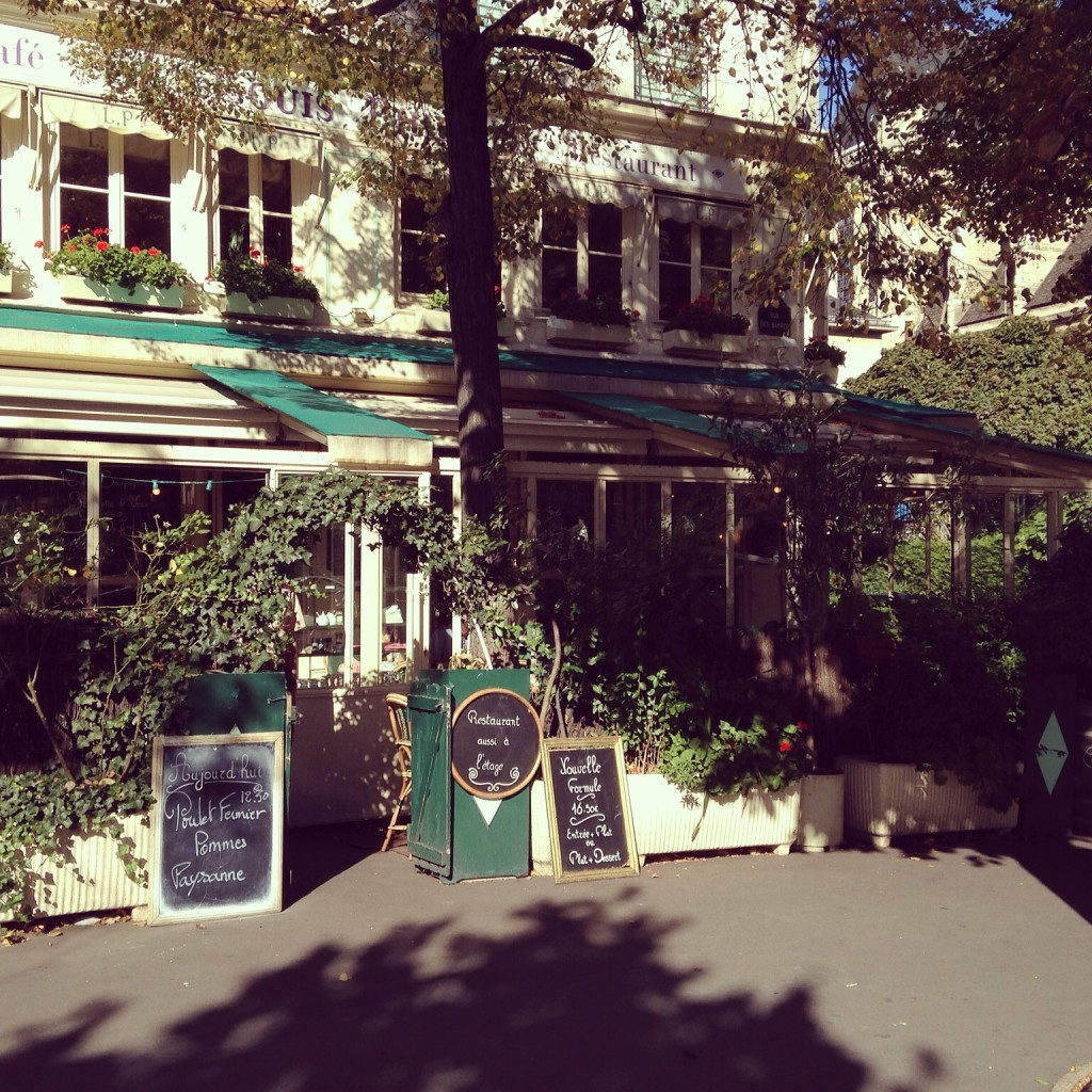 Charming cafe along the river in the 4th Arrondissement.