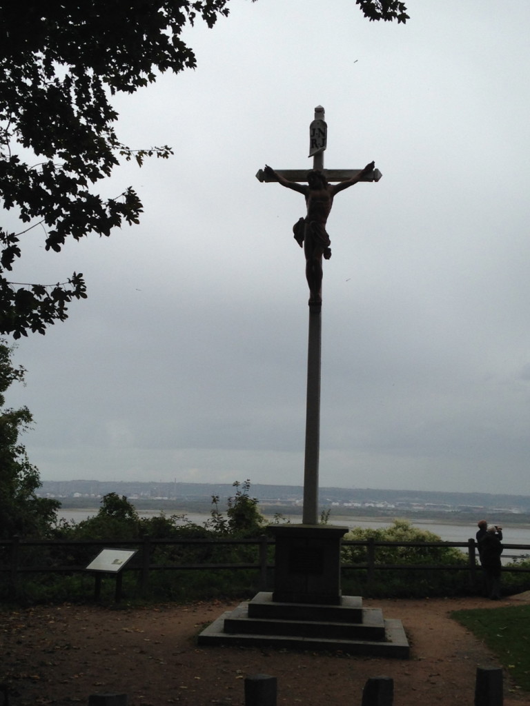 Along the old shipping lanes of northern France, these huge crucifixes dot the clip-top shoreline - watching over seamen as they depart, and greeting them home as they return.