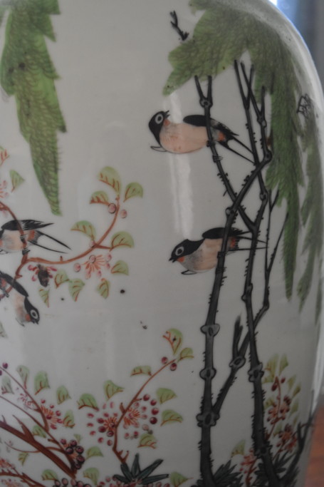 Detail of the image painted on the second Chinese urn