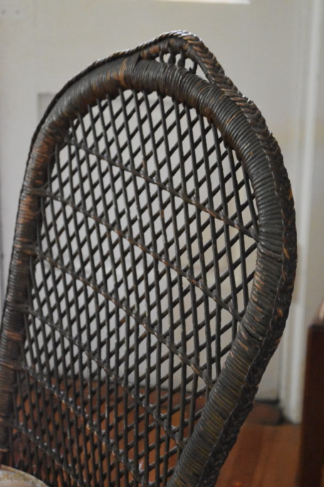 Here's a look at some of the beautiful hand-done detailing on this chair.