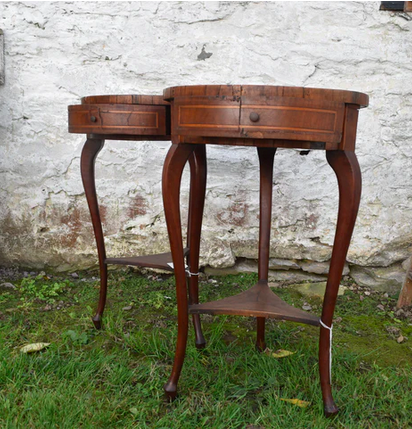 italian antique tables, with drawer